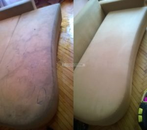 Химчистка мягкой мебли в Сочи с выездом на дом фотография до и после